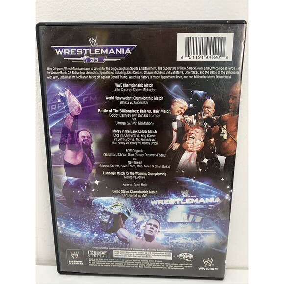 WWE - Wrestlemania 23 (DVD, 2007, 2-Disc Set) WWF Donald Trump - Picture 2 of 3